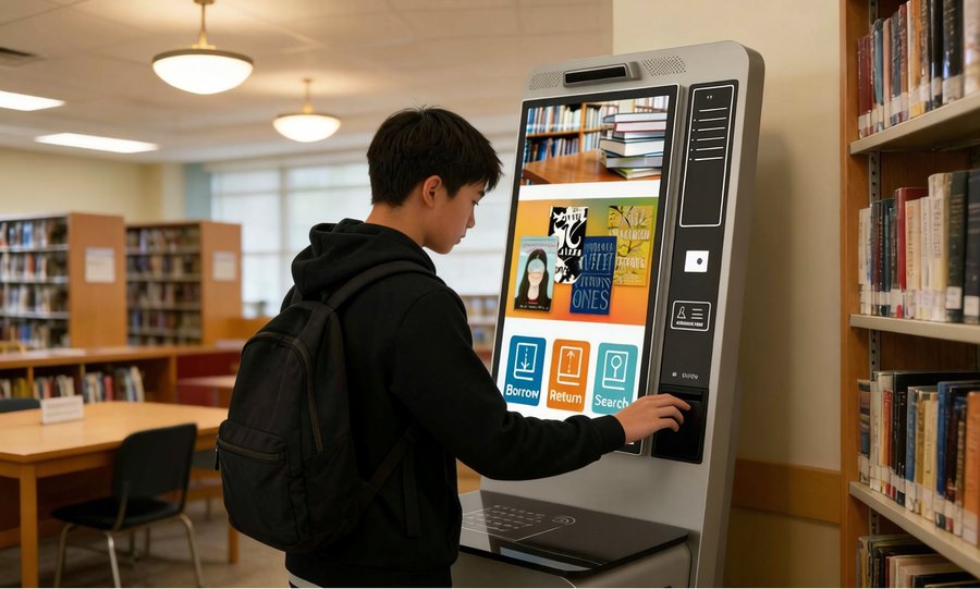 RFID 自助借還書機